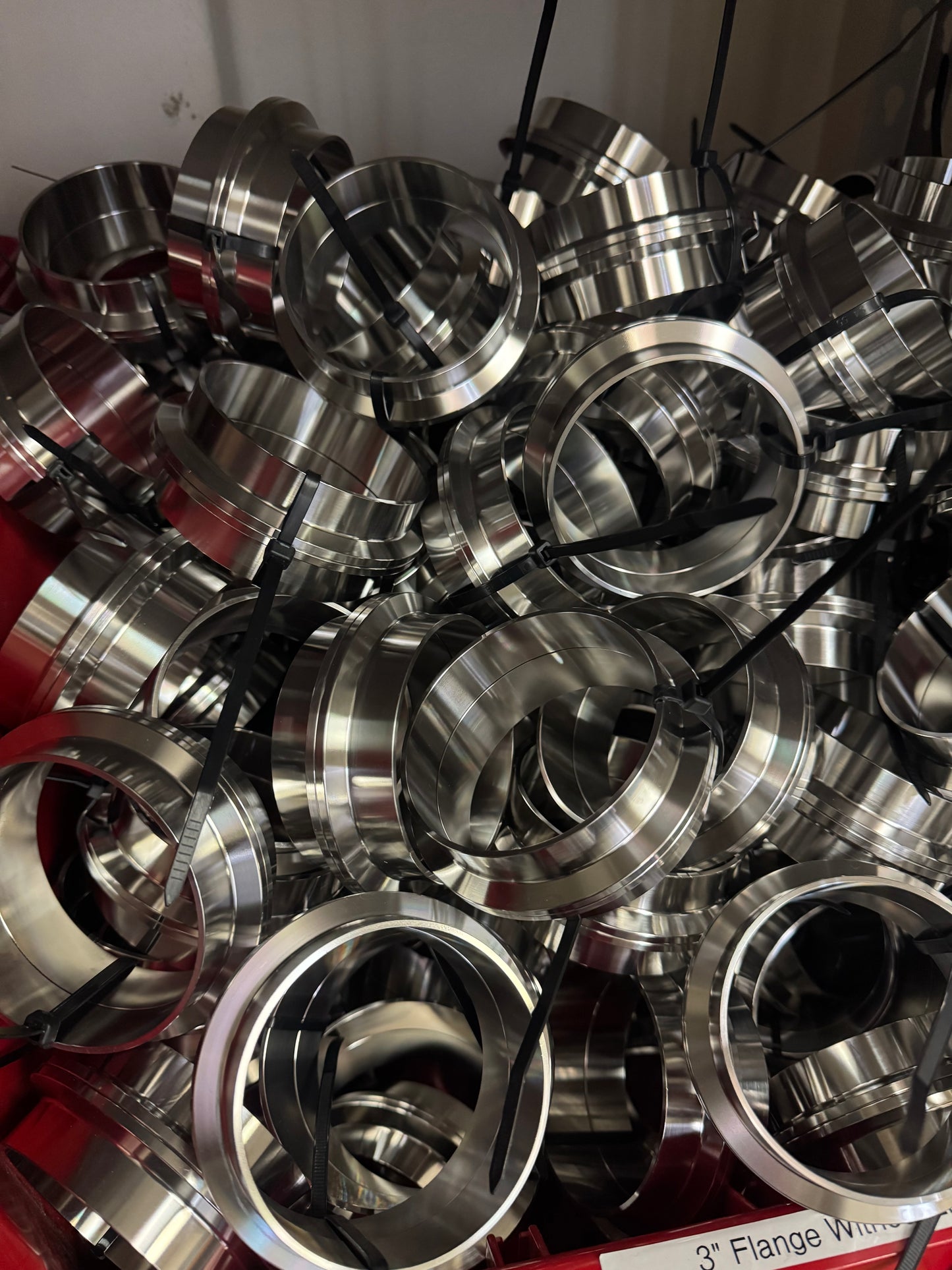 3” CNC Male/Female Stainless Steel Flanges